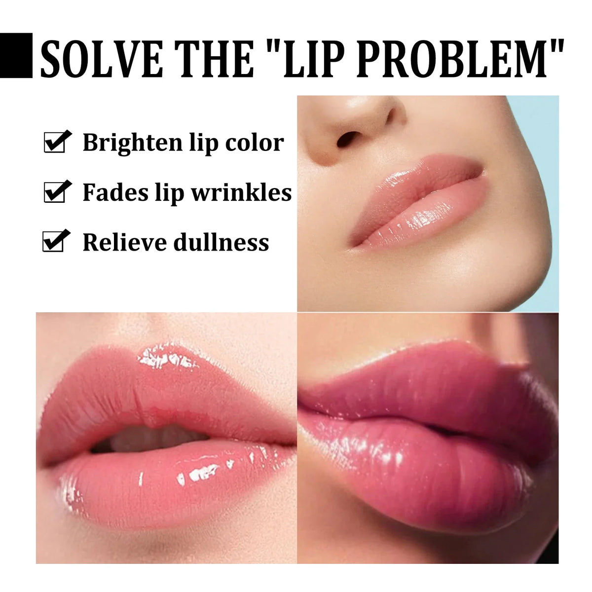 Blushimmer lip lightening scrub balm for dark lips, exfoliating and moisturizing to remove dark spots and fine lines on lips.