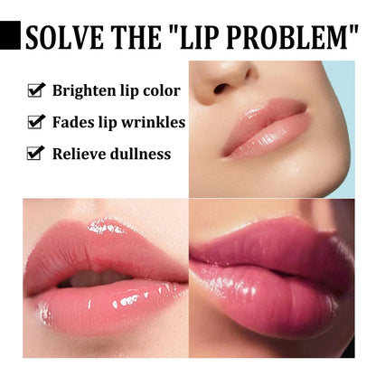 Blushimmer lip lightening scrub balm for dark lips, exfoliating and moisturizing to remove dark spots and fine lines on lips.