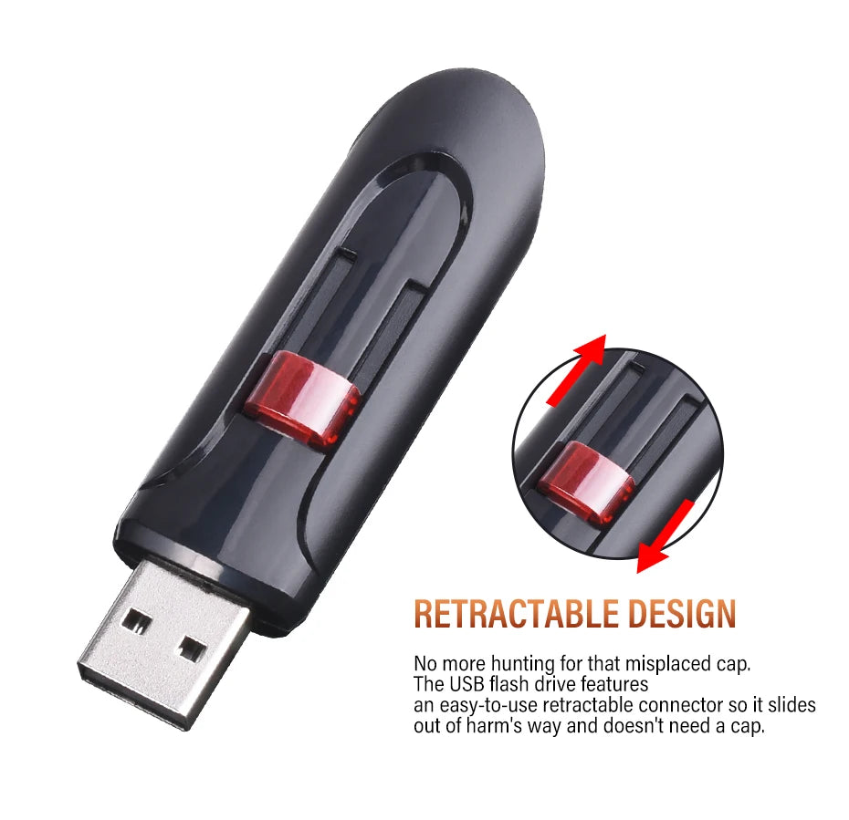 Plastic Pendrive Flash Drive 2.0 Red U Disk 128mb 4GB 16GB 32GB USB Pen Drives Key Ring Car/TV/Computer