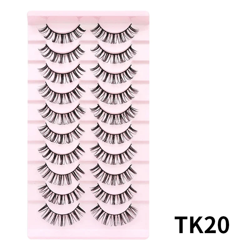 Blushimmer 25mm 3D Mink Volume Fluffy False Eyelashes with thick, dramatic, natural-looking design for bold eye makeup.