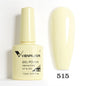 Venalisa Blushimmer glitter nail gel polish in pink nude, full coverage soak-off UV/LED French nail color with sparkling finish