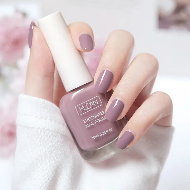 Blushimmer 10ml water-based nail polish in various colors, quick-drying semi-permanent nail varnish for DIY manicures