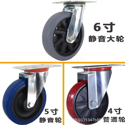 Stainless steel hotel rooms linen cart cloth bag hotel thickened silent linen cart multifunctional cleaning room car