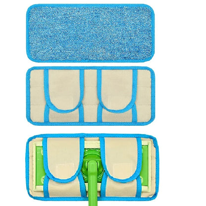 1/2PCS Mop Pad for Swiffer Sweeper Microfiber Floor Washable Reusable Mop Cloths Wet and Dry Flip Mop Cleaning Tools