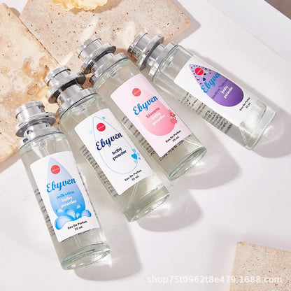 Blushimmer 35ml fruity rose scented female perfume bottle with floral design, high-quality essential oil fragrance for women