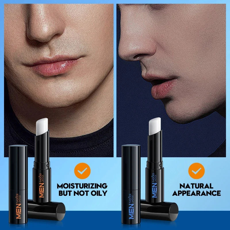 Blushimmer SADOER men's shark grass vaseline lip balm for dryness relief, moisturizing and hydrating lips in autumn and winter.