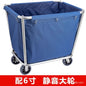 Stainless steel hotel rooms linen cart cloth bag hotel thickened silent linen cart multifunctional cleaning room car