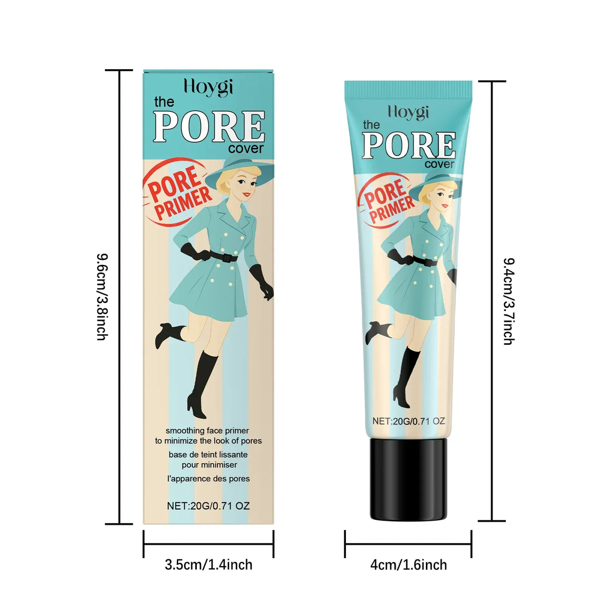 Lightweight Hydrating Moisturizing Primer - Plant-Based Isolation Protection Brightening Concealing No-Makeup Base