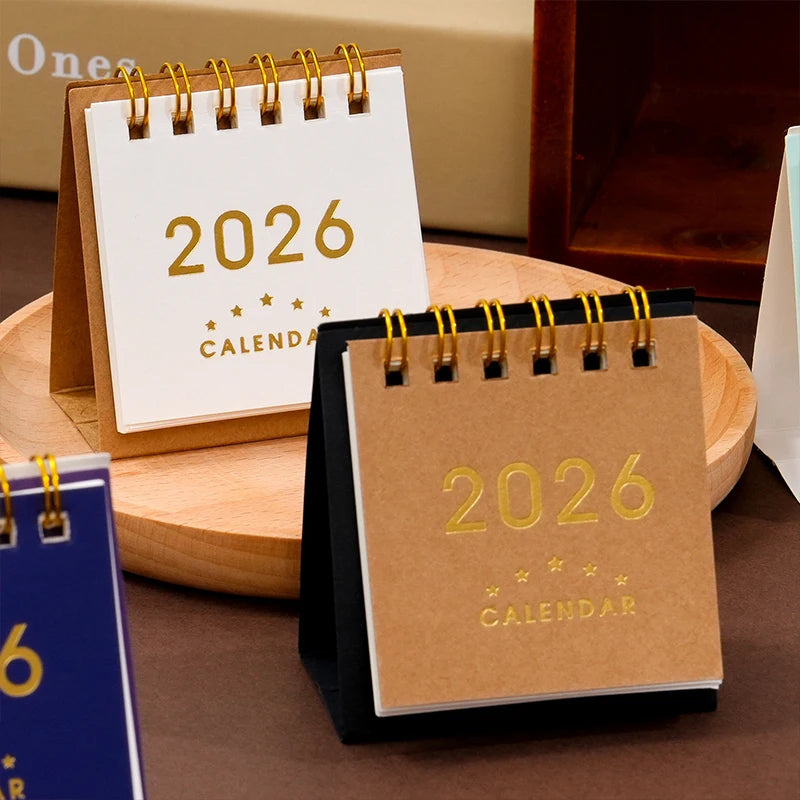 Mini 2026 Calendar Office School Supplies Calendar Desk Calendar monthly Planner Desk Accessories Decor Record Office Stationery