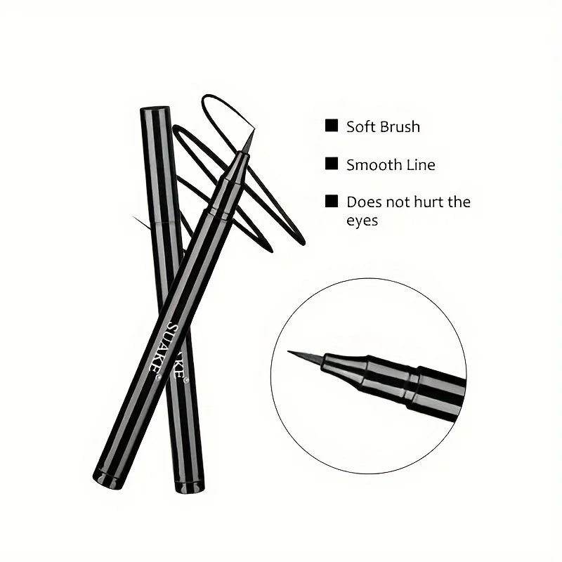 Blushimmer waterproof liquid eyeliner pen with quick-dry, long-lasting, smooth matte finish, ideal for smudge-proof eye makeup.