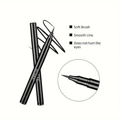 Blushimmer waterproof liquid eyeliner pen with quick-dry, long-lasting, smooth matte finish, ideal for smudge-proof eye makeup.