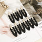 12Pcs Elegant Shiny With Pearls , Imitation Diamonds, Plastic Rhinestone Leaf Hair Clips Solid Romantic Party Hair Decorations