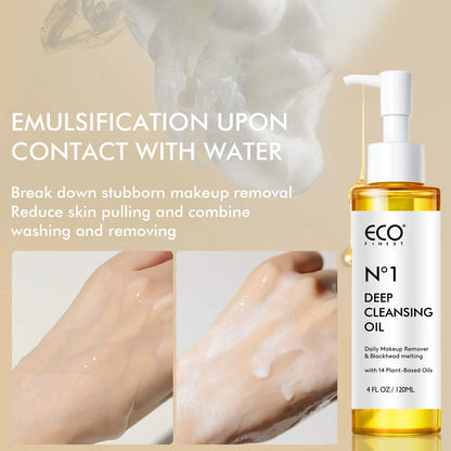 Blushimmer 120ml jojoba oil makeup remover bottle, deep cleansing for all skin types, with natural oil formulation