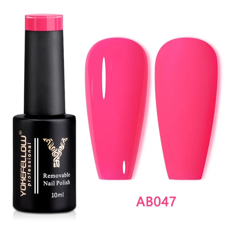 Blushimmer Yokefellow 10ml translucent pink gel nail polish with a high-quality, long-lasting soak-off UV gel varnish.