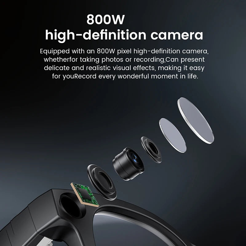 2026 New AI Smart Glasses HD Photo Video Touch Photochromic Lenses Record Translation Al Interaction BT Call Music Smart Glasses