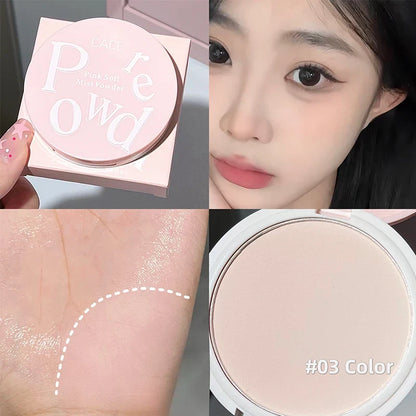 Blushimmer CACE pressed face powder with soft mist finish, three-color pseudo-free makeup, long-lasting oil control, waterproof foundation