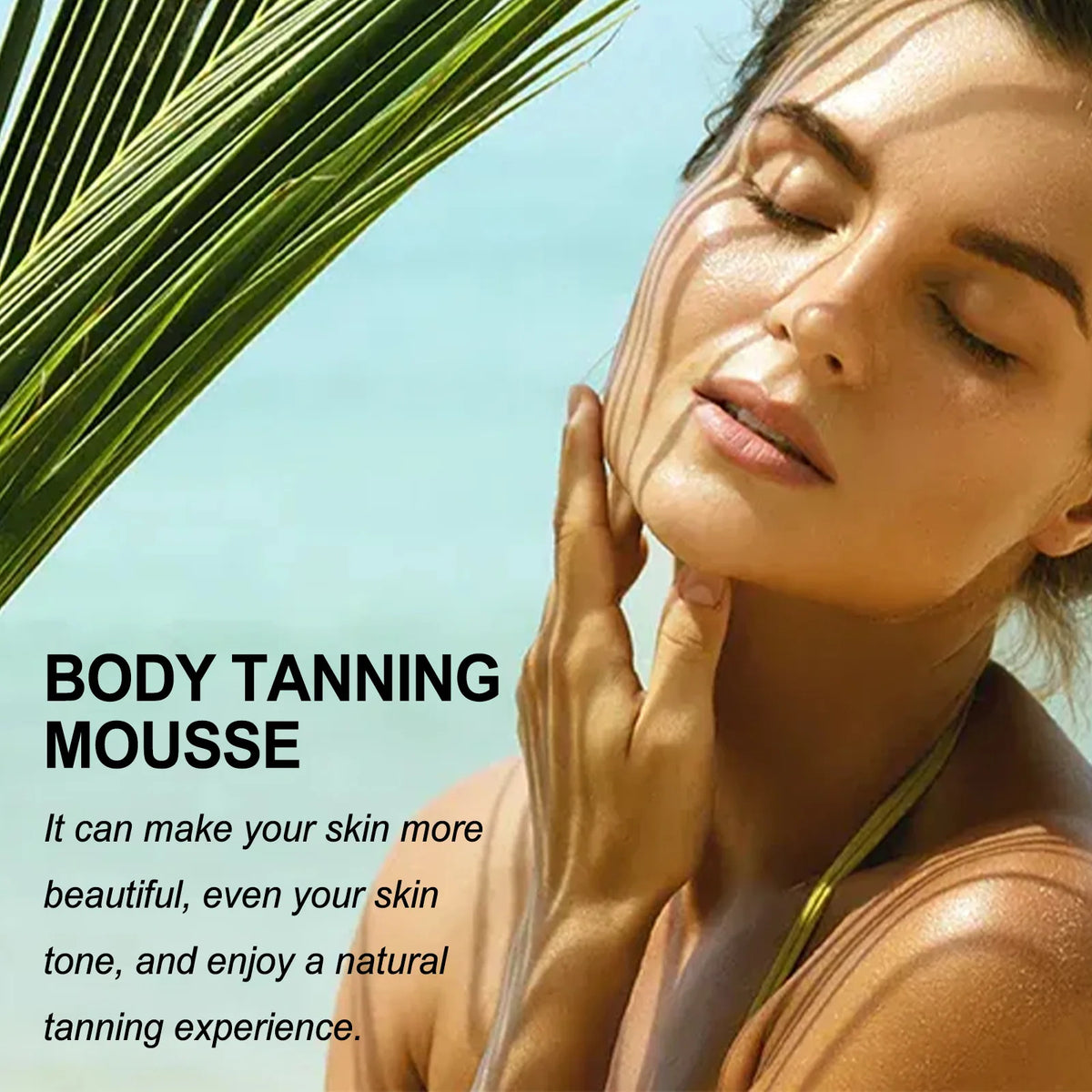 Blushimmer Rapid Tanning Cream with natural bronze shade, showing the cream tube and a healthy, sun-kissed skin tone.