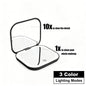Blushimmer compact LED mirror with lights, folding design, 1X/2X magnification, portable travel makeup mirror for purse use