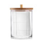Bathroom Organizer Accessories Set Makeup Holder Storage with Clear Plastic Lids, Cotton Ball/Swabs Dispenser, Organizer Jar