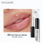Blushimmer waterproof liquid lipstick in shade 21 with vitamin E, lip gloss, and plumper in sleek makeup set.