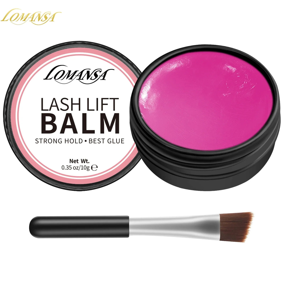 Blushimmer Lomansa Korean lash lift glue balm for eyelash lift and curling, 5/10g adhesive beauty treatment in a small jar