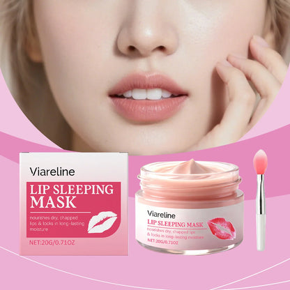 Blushimmer 20g overnight hydrating lip mask in a jar, designed for dry, chapped lips with deep nourishing and softening benefits.
