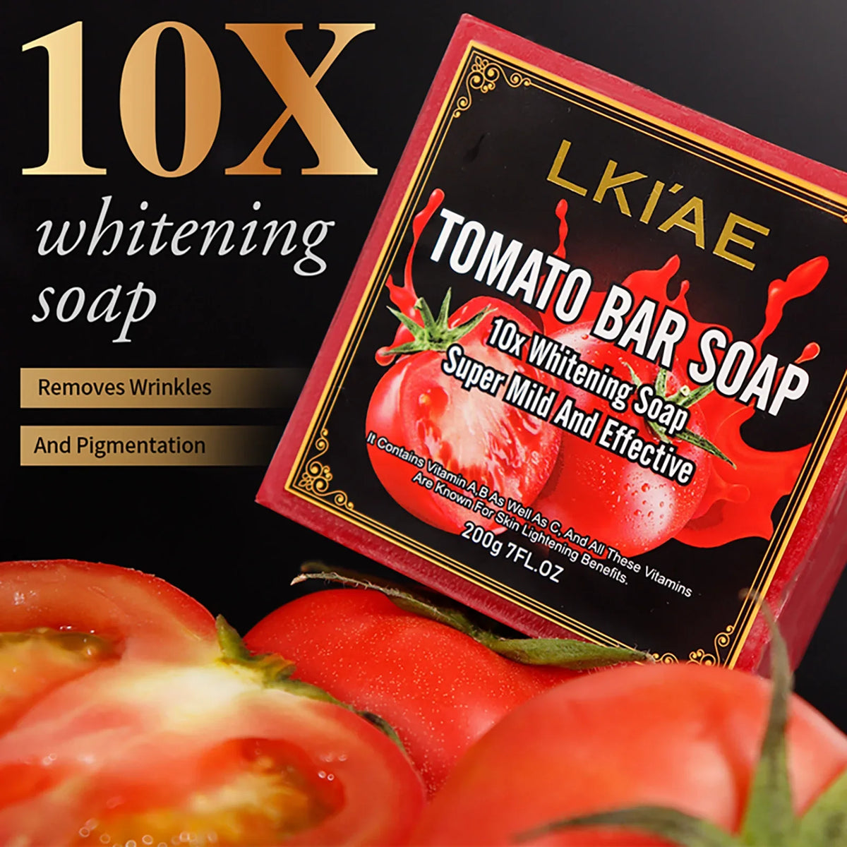 LKIAE Whitening Reduce Dark Spots & Hyperpigmentation Facial Brightening Vitamin C Bar Soap For The Skin Care