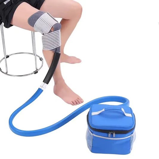 Medical Cold Therapy System Ice Machine Cryotherapy Freeze Kit with Universal Pad for Pain Relief Knee Hip Leg Injury Recovery