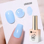 Blushimmer UR SUGAR 15ml jelly milky white translucent gel polish for semi-permanent UV nail art, soak-off gel varnish.