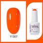 Blushimmer Clou Beaute 15ml neon gel nail polish with red, black, white, green velvet finish and base/top coat for semi-permanent nails