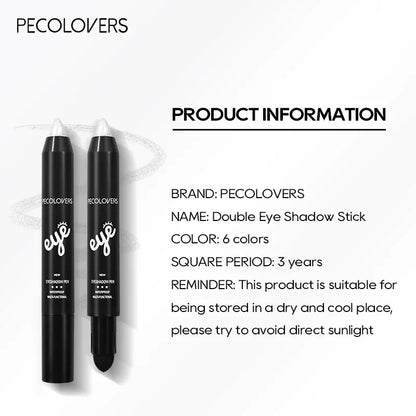 Blushimmer waterproof eyeshadow pencil stick with pearly shimmer in six colors, long-lasting glitter eyeliner for eye makeup.