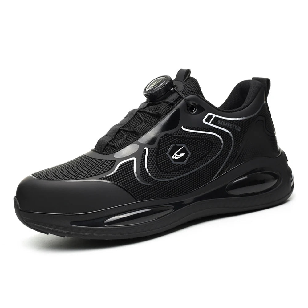 Steel Toe Shoes for Men Indestructible Work Boots Lightweight Safety Shoes Working Anti-smash Anti-puncture Protective Sneakers