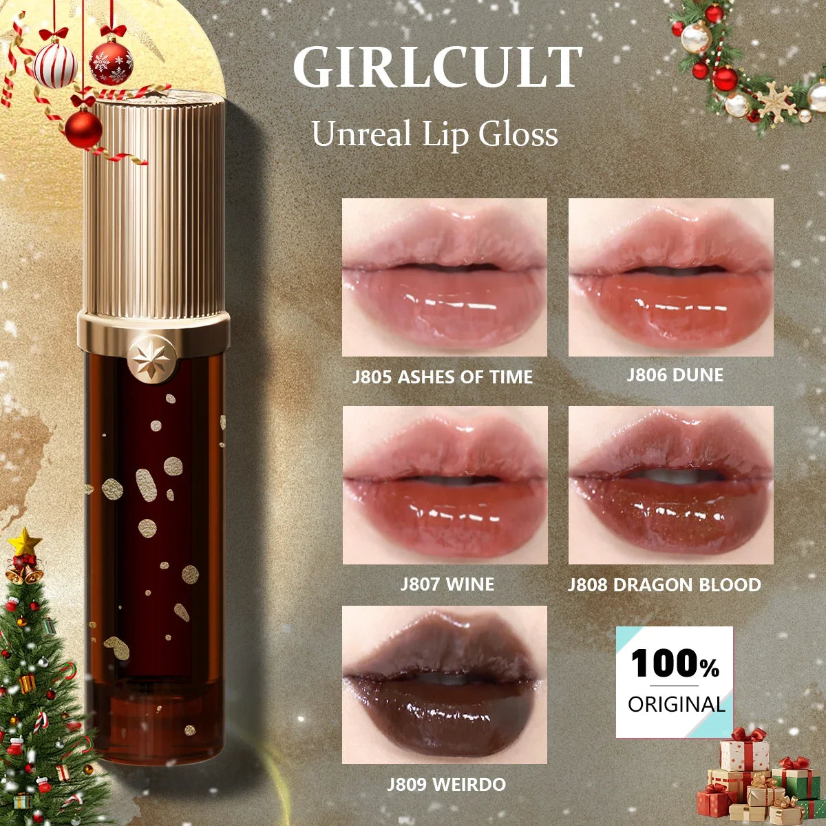 Blushimmer Girlcult Unreal Lip Gloss in water gloss finish, high shine, non-sticky with plumping effect, ideal for a luminous holiday look.