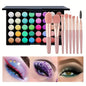 Blushimmer glitter eyeshadow palette with 40 matte waterproof pressed powders in various colors for eye makeup looks
