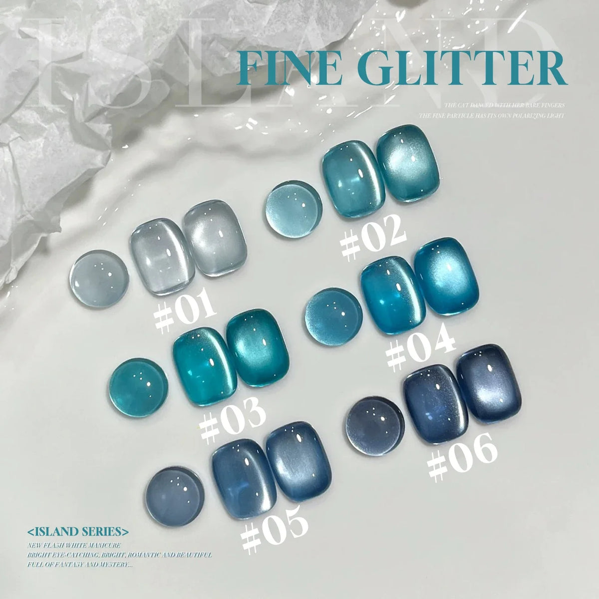 Blushimmer Mianel 12ml Emperor Green cat eye gel nail polish for whitening green nails, suitable for nail salons and supplies.