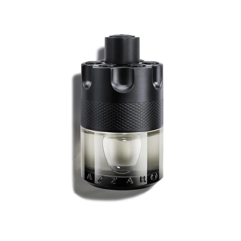 Azzaro The Most Wanted Parfum Intense men's spicy woody cologne bottle with luxurious 100ML design by Blushimmer.