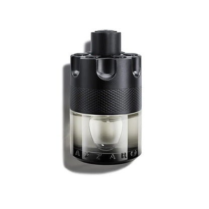 Azzaro The Most Wanted Parfum Intense men's spicy woody cologne bottle with luxurious 100ML design by Blushimmer.