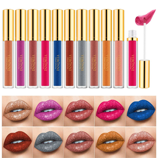 Blushimmer diamond pearl glitter lip gloss in vibrant colors, waterproof matte liquid lipstick with shimmering shimmer finish.