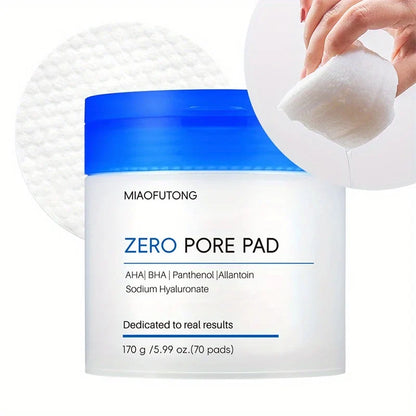70PCS hyaluronic acid cleansing and makeup remover pads, cotton pad makeupremover pads, gently clean and remove makeupmoisturize