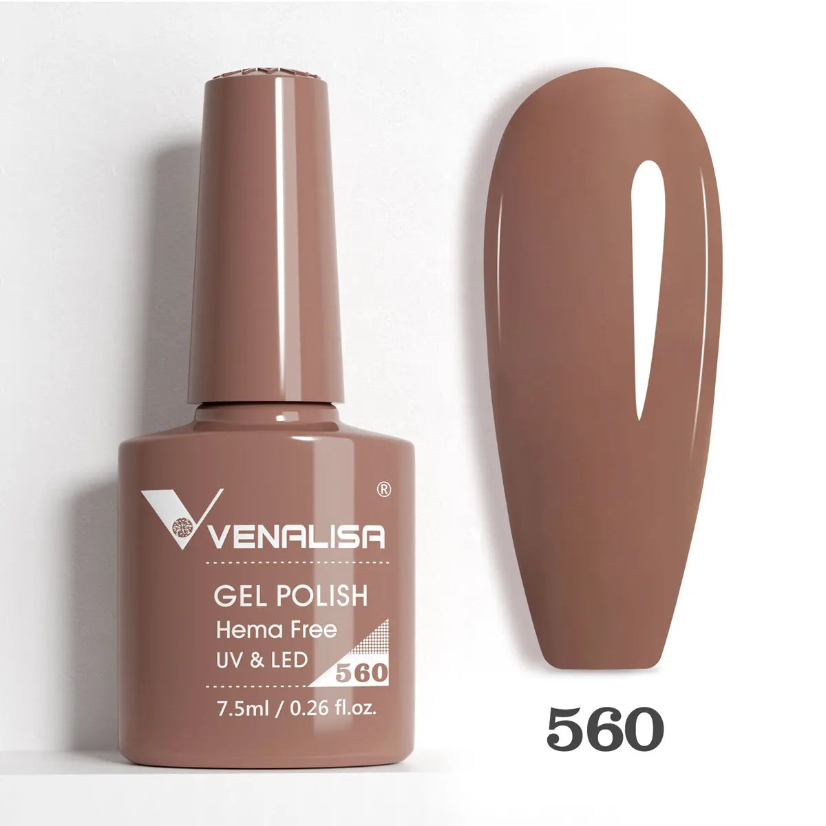 Blushimmer Venalisa HEMA TPO free nail gel polish with glitter, in a pink nude full coverage French style for UV and LED nails.