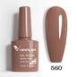 Blushimmer Venalisa HEMA TPO free nail gel polish with glitter, in a pink nude full coverage French style for UV and LED nails.
