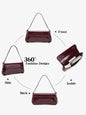 Shiny women's crossbody shoulder bag by NNEOBA with a sleek design, perfect for stylish everyday accessories.