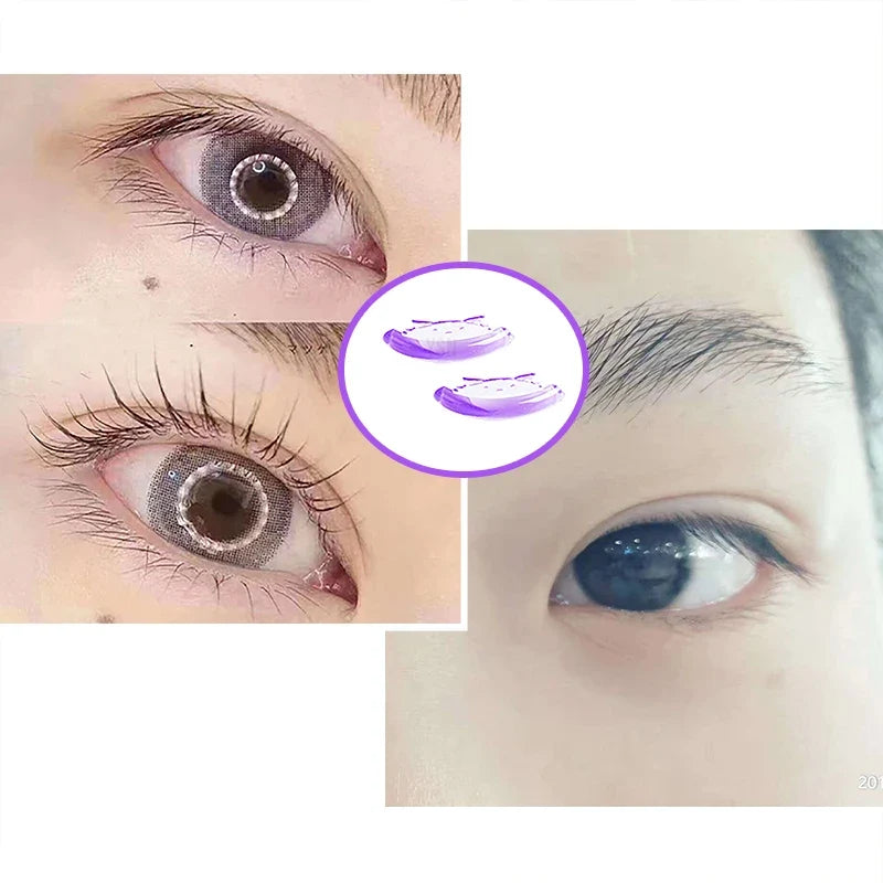 Set of 5 Blushimmer C Curl silicone eyelash pads for 3D lash lifting, curved lash shield and makeup tool accessories.