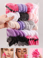 50Pcs Mixing colors randomly Triangle Powder Puff For Loose Powder Liquid Cosmetic Soft Plush Powder Puff Makeup Foundation Puff