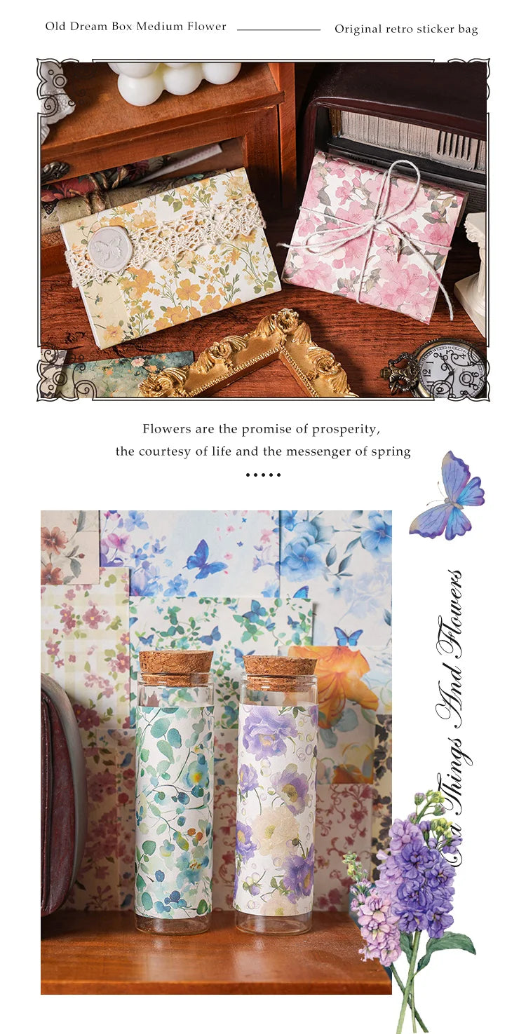 100pcs Vintage Paper Multi Style Deco Retro Stationery Supplies Writing Paper Junk Journal Label Scrapbooking Material Supplies