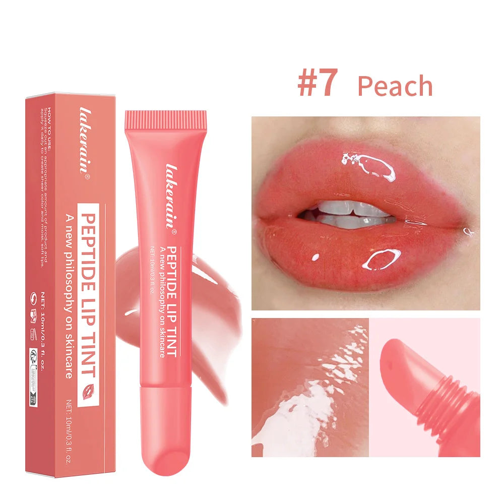 Lakerain Lip Moisturizing Glaze Balm 2 IN 1 Lip Gloss Lasting Moisturizer Makeup Mirror Mild Repair Skin Cream Glazing Lipgloss