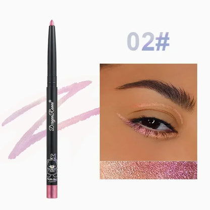 Blushimmer Glitter Aurora Eyeliner Pen with multi-chrome green and purple metallic shimmer on a sleek black pen.