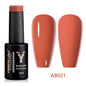 Blushimmer YOKEFELLOW 10ml nude pink gel nail polish in translucent finish, soak-off UV gel with long-lasting shine.