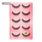 3/5 Pairs Hot Sale Natural Long 3D Mink Lashes Soft Short Faux Cils Handmade Fake Lashes Makeup Tool Eyelash Extension maquiagem