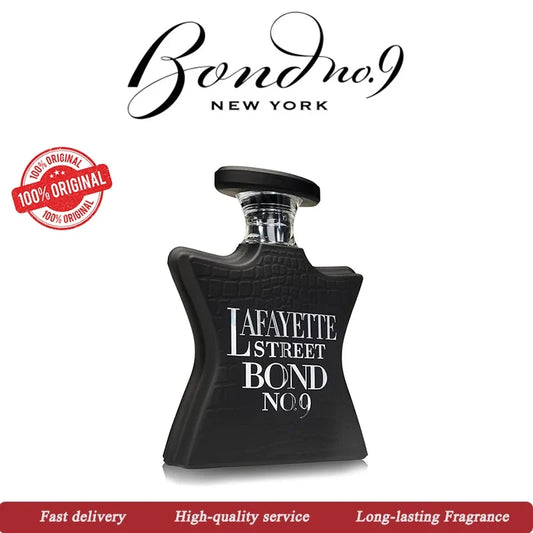 Bond No. 9 New York Lafayette Street men's eau de parfum bottle, 100ML, with sleek design and elegant branding.